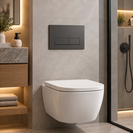 ACCESORII BAIE - Clapetă WC dublă spălare Geberit Sigma UP300 UP320 gri antracit mat