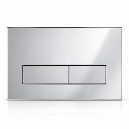 Clapetă WC dublă comandă compatibilă Geberit Sigma 245x164 mm crom [1]