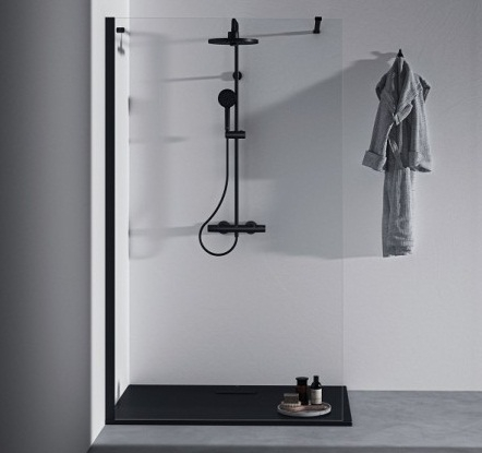 Coloana de dus 3 functii, termostat, negru mat [1]