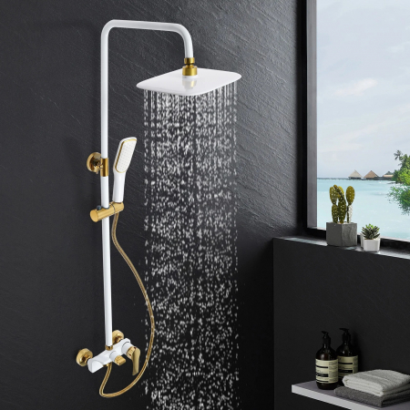 COLOANE/ PANEL DUS - Coloana de dus negru -alb, trei functii