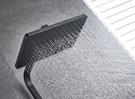 Coloana dus negru mat 3 functii para furtun dus [3]