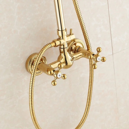 Coloana dus auriu lucios vintage elegant [3]