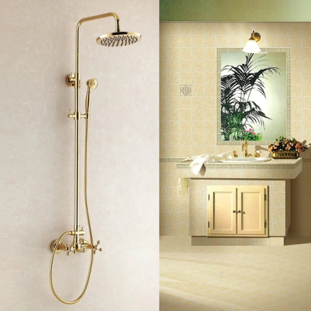 Coloana dus auriu lucios vintage elegant [2]