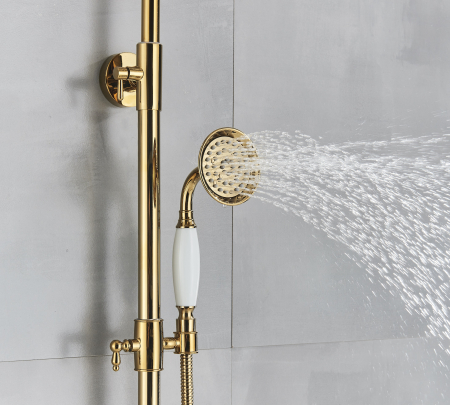 Coloana dus auriu lucios vintage elegant [7]
