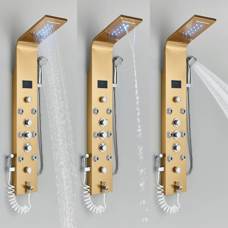 Panel de dus cu jeturi de masaj  SPA, display si lumina led [1]