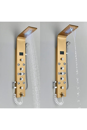 Panel de dus cu jeturi de masaj  SPA, display si lumina led [4]
