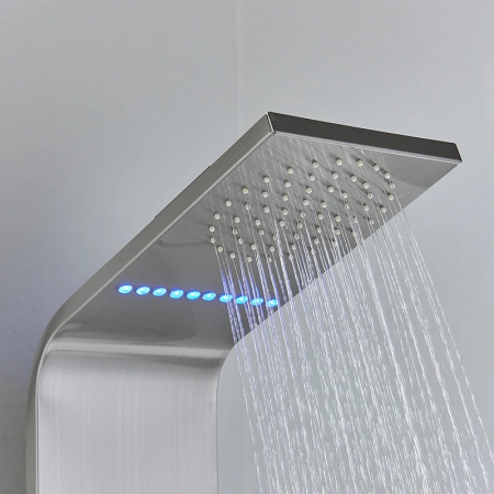 Panel de dus multifunctional cu Led, afisaj digital, jeturi SPA, efect de ploaie, sistem de masaj, 5 functii de curgere a apei [3]