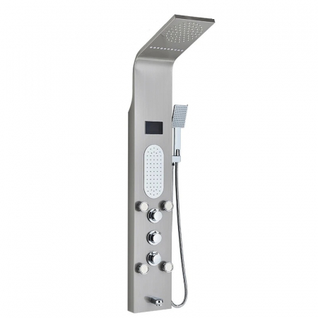 PANELURI DUS - Panel de dus multifunctional cu Led, afisaj digital, jeturi SPA, efect de ploaie, sistem de masaj, 5 functii de curgere a apei