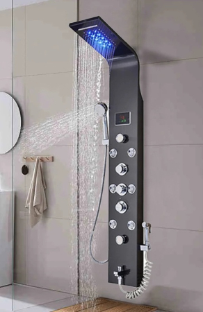 PANELURI DUS - Panel dus, afisaj digital, dus bideu, LED si functii de masaj