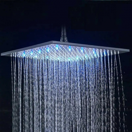 PARA DUS - Para de dus cu lumini led, 30x30, negru mat