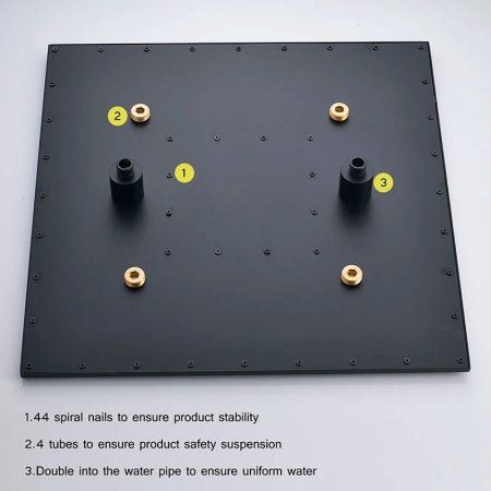 Para dus negru mat, 50x50cm [3]