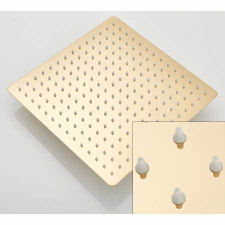ACCESORII BAIE - Para dus patrata 30x30 cm auriu periat