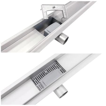 Rigola dus Faiantabila, din inox, lungime de la 90 cm [18]