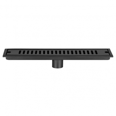 RIGOLE PARDOSEALA - Rigola pardoseala, negru mat, 60 X 10cm, iesiere pe 40 mm, antimiros