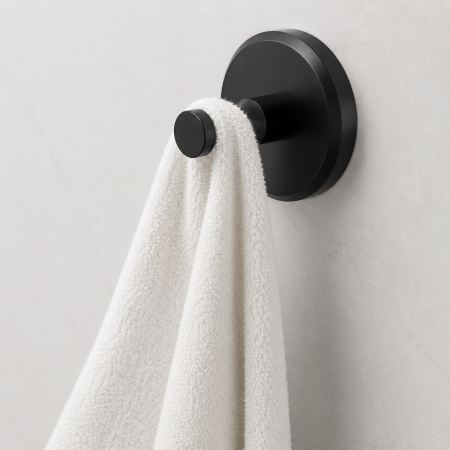 Set 4 Cârlige Baie Negre pentru Prosoape și Accesorii – Montaj pe Perete [3]