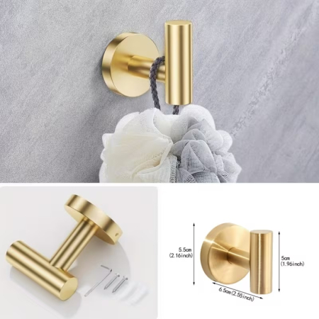 Set accesorii baie, auriu periat [1]