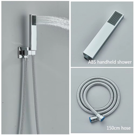 Set de dus incastrat crom lucios cu termostat pentru reglare temperaturi [2]
