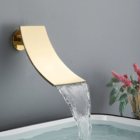 Set de dus incastrat Gold lucios cu para patrata 30 cm latura , 3 functii de curgere a apei [3]