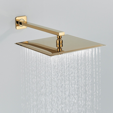 Set de dus incastrat gold lucios cu termostat pentru reglare temperaturi [3]
