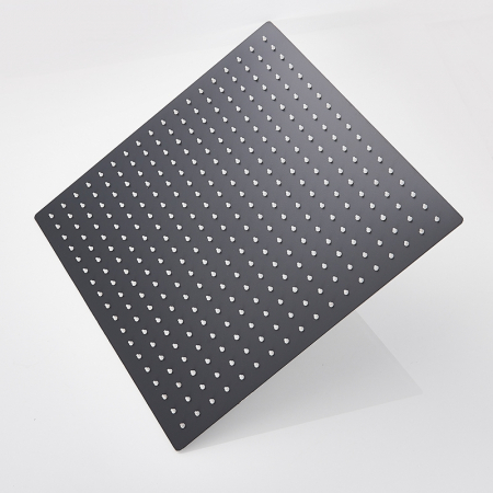 Set de dus negru Novara cu para patrata 40 cm, negru mat, 3 functii de curgere a apei [16]