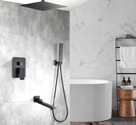 Set dus incastrabil in tavan, cu para patrata 40 cm, 2 sau 3 functii de curgere a apei [2]