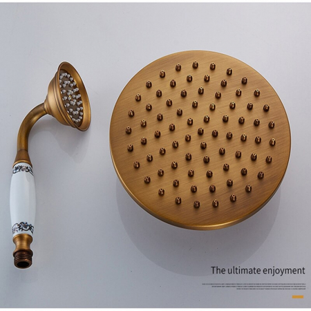 Set dus ingropat bronz antic cu palarie si dus de mana [7]