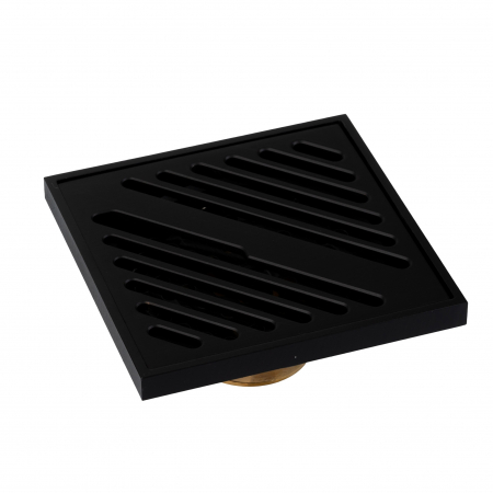 RIGOLE PARDOSEALA - Sifon pardoseala 10×10 cm, negru mat