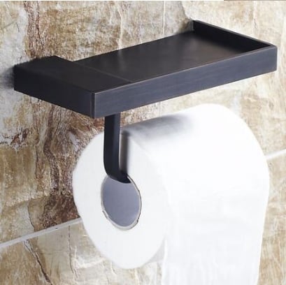Suport hartie igienica, negru