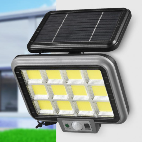 Set 2x Proiector solar 288LED, 50W, senzor de miscare, telecomanda, 3 moduri de iluminare [6]