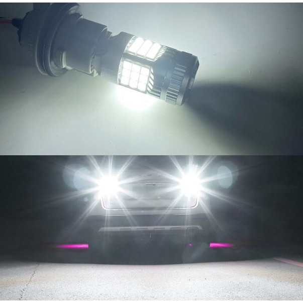 Set 2 Becuri Auto LED 1156 BA15S P21W 12V, Alb Rece 6000K, CANBUS, Ventilator Răcire, pentru Marsarier / DRL / Poziții, Luminozitate Puternică 180° [3]