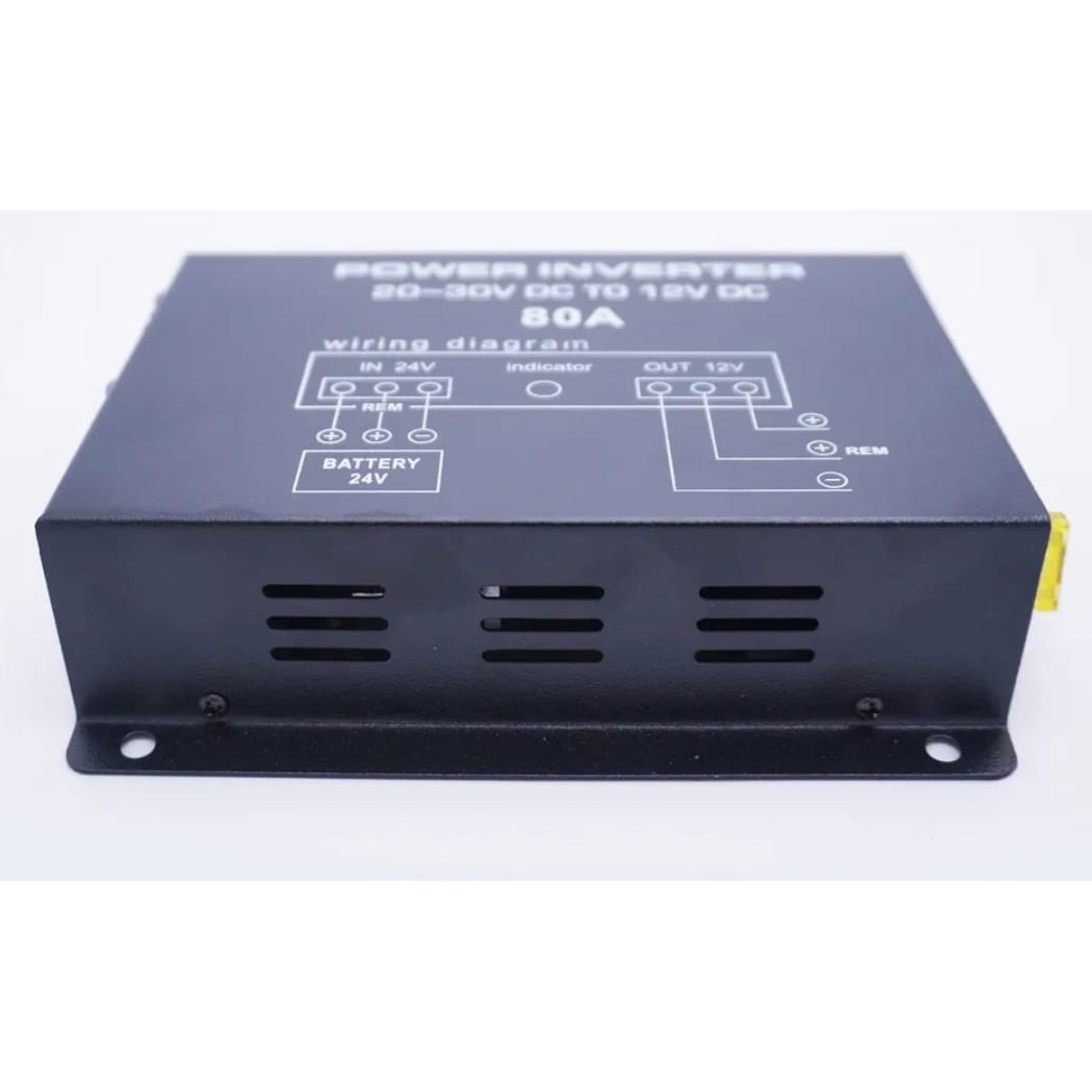 Convertor 24V in 12V 80A cu 2 Ventilatoare,  Pentru Camioane, Auto, Tir, Utilaje, Protectie Suprasarcina, Rezistent la Apa si Socuri, Putere Continua 700W, Instalare Usoara, Performanta Ridicata, Tens [5]