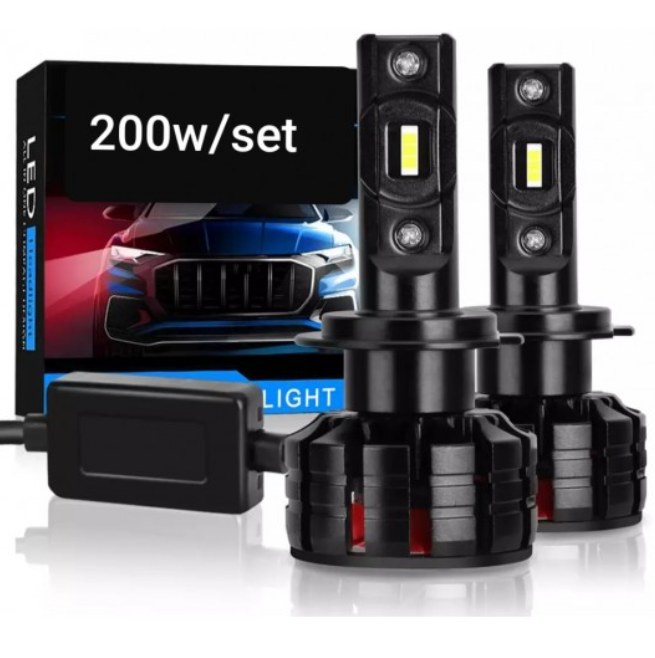 Set 2 Bec LED H1 ,V80 , 200w, 12000lm, supercanbus, 6000k [4]