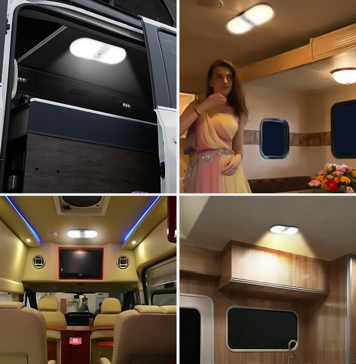 Lampă LED Interior 12V pentru Dubă, Camper și Rulotă - 180LED, 33 cm, 3 Temperaturii de Culoare, Intensitate Reglabilă, Iluminare Compartiment Marfă [6]