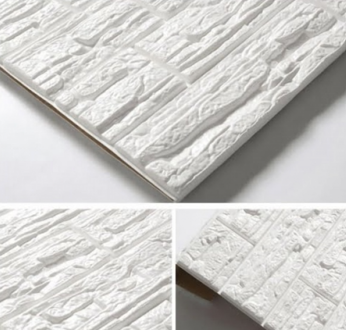 Set 10 x Tapet 3D adeziv caramizi albe, 77x70 cm [2]
