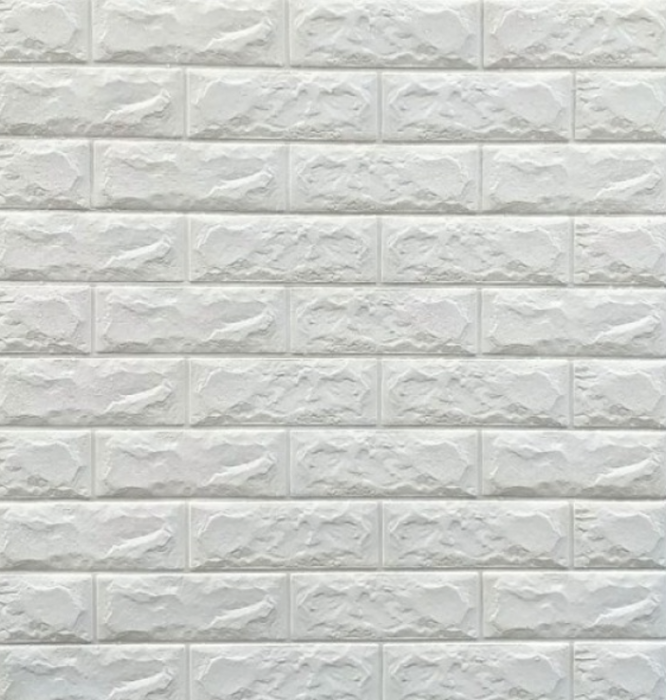 Set 10 x Tapet 3D adeziv caramizi albe, 77x70 cm [3]