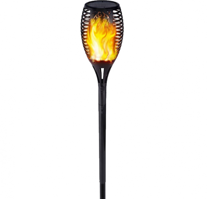 Set 4 x Lampa solara tip torta cu efect flacara 51.5 cm, 12 Leduri [2]