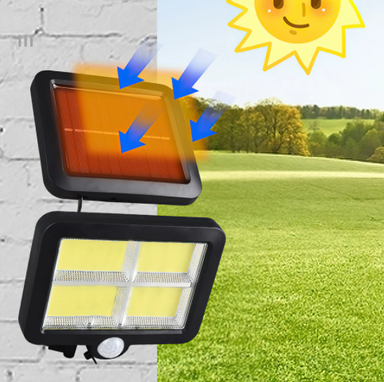 Set 4 x Proiector Solar 120 LED cu senzor de miscare 3 moduri de iluminare [5]