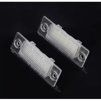 Set 2X Lampi numar LED, pentru VW Touran, Caddy, Golf Plus, Passat, Transporter, Skoda Superb [2]