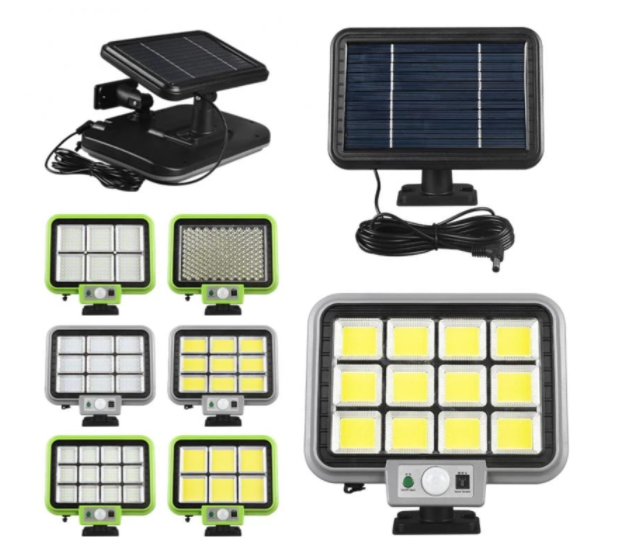 Set 2x Proiector solar 288LED, 50W, senzor de miscare, telecomanda, 3 moduri de iluminare [2]