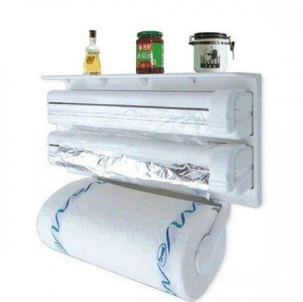 Dispenser triplu de bucatarie pentru hartie, folie aluminiu si folie stretch [3]