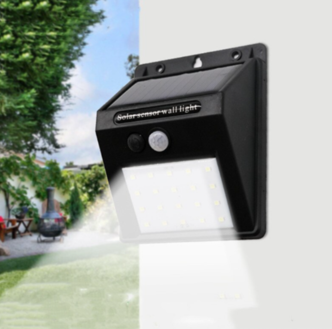 Lampa solara de perete cu senzor de miscare cu 30 leduri [4]