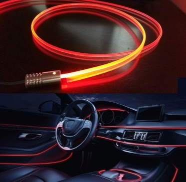 Banda LED auto, lumina ambientale , 6M, aplicatie mobil, 5 module [4]