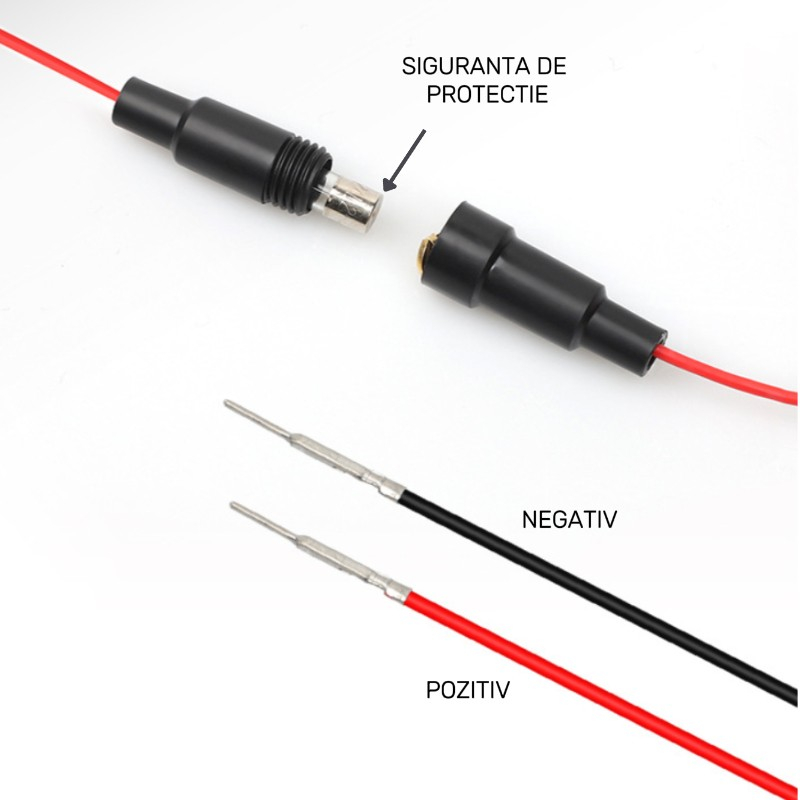 Banda LED Portbagaj Auto 4M, Pornire automata, Flexibila – Iluminare Alb Rece 12V, BZRSH [5]