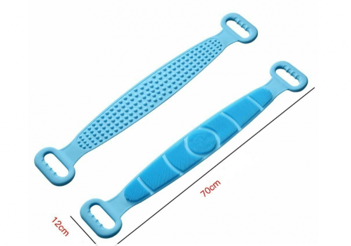 Banda silicon pentru spălarea spatelui si masaj corporal, 12 cm x 70 cm [5]