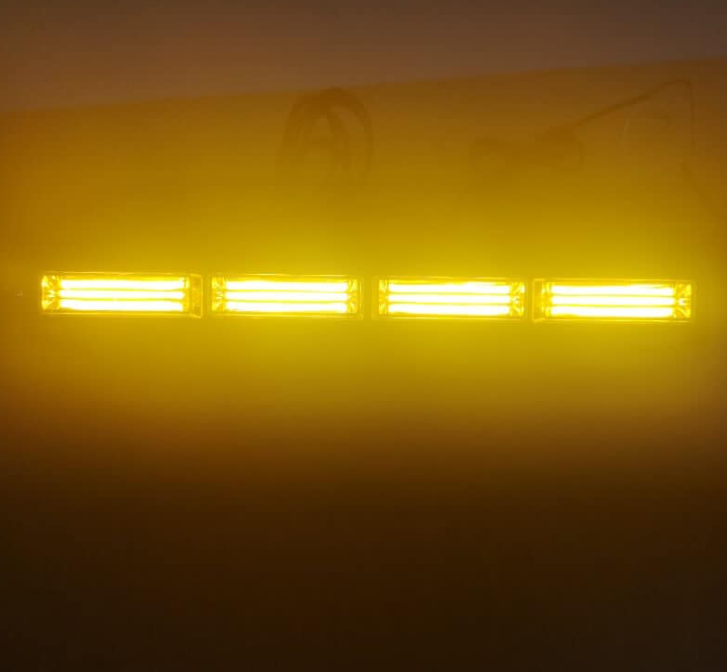 Bara LED girofar 59 cm, 72W, lumina galbena, functii stroboscop, 12V, 3000K [4]