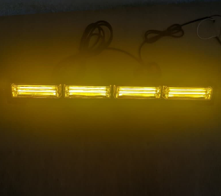 Bara LED girofar 59 cm, 72W, lumina galbena, functii stroboscop, 12V, 3000K [3]