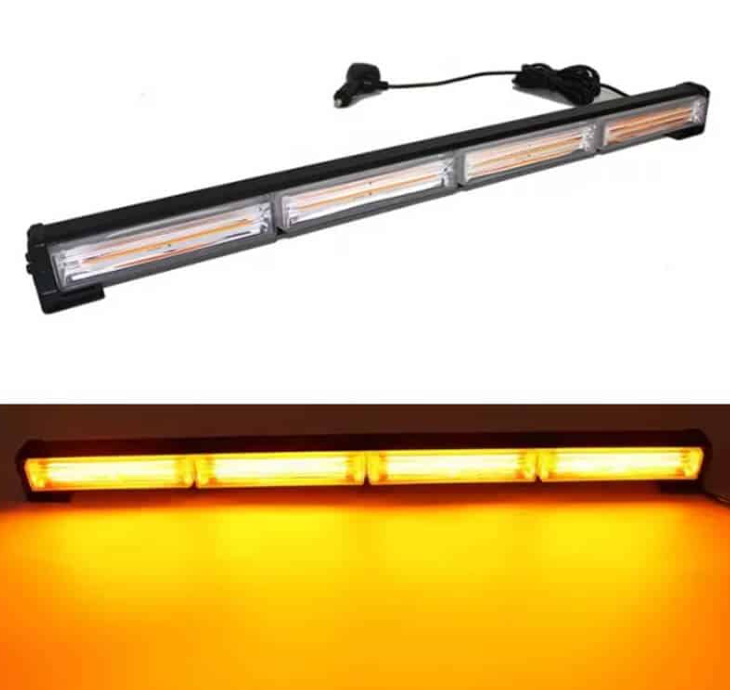 Bara LED girofar 59 cm, 72W, lumina galbena, functii stroboscop, 12V, 3000K [5]