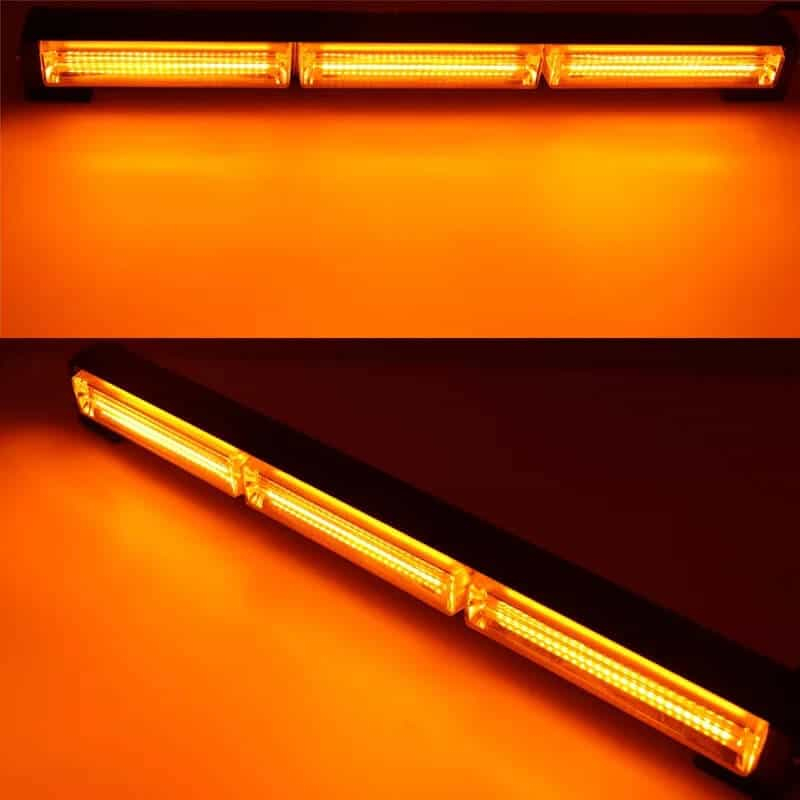 Bara LED girofar 45 cm, 54W, lumina galbena, functii stroboscop, 12V, 3000K [3]