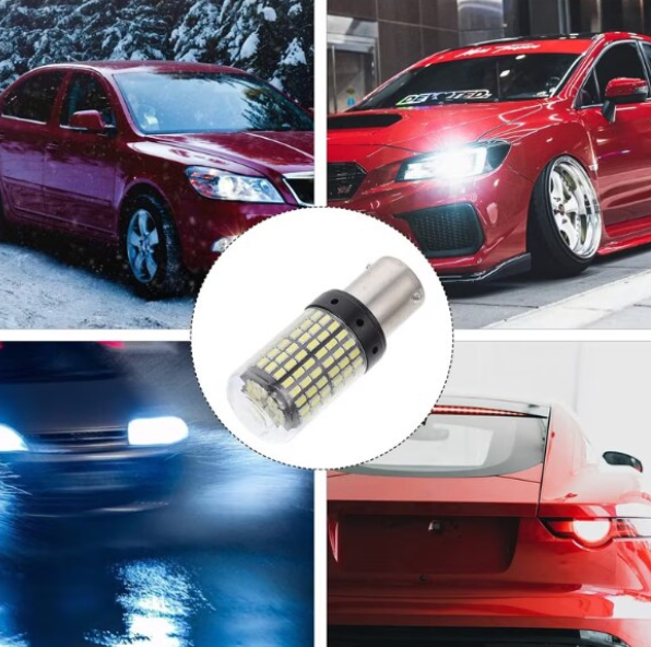 Bec LED Canbus 1156/BA15S P21W 3014, 144 LED-uri Marsarier, Alb, 6000K, BZRSH [5]