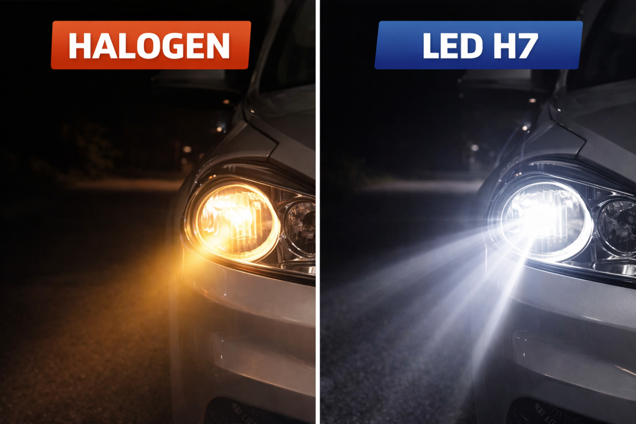 Set 2 Becuri Auto LED H7 180W Mini 12V, 6000K Alb Rece, Fara Eroare Canbus, Fara Polaritate, Plug & Play, Compatibile Majoritatea Autoturismelor [8]